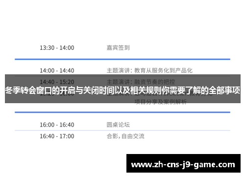 冬季转会窗口的开启与关闭时间以及相关规则你需要了解的全部事项